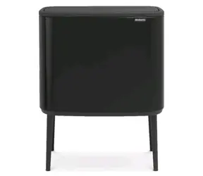 Brabantia Bo Touch Odpadkový kôš na triedený odpad 3 x 11 L matná čierna / 54 x 68 x 31.2 cm