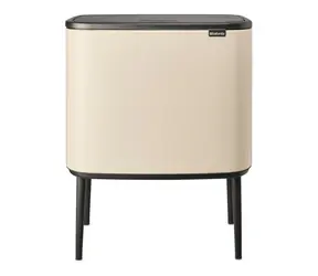 Brabantia Bo Touch Odpadkový kôš na triedený odpad 3 x 11 L béžová / 54 x 68 x 31.2 cm