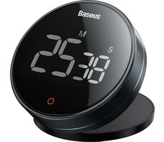 Baseus FMDS000013 Heyo Pro nastaviteľná minútka čierna / LED display / 3x AAA (nie je súčasťou balenia)