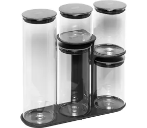 Joseph joseph Podium dózy so stojanom čierna 