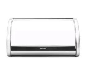 Brabantia Roll Top Chlebník stredná veľkosť strieborná / lesklá oceľ / 31.6 x 17.3 x 26.5 cm