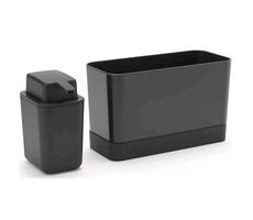Brabantia Organizér k drezu s dávkovačom tmavo šedá / plast / 8.5 x 19 x 13.5 cm