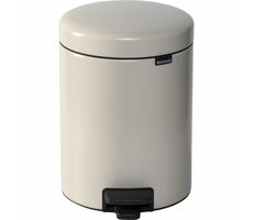 Brabantia Newicon Pedálový odpadkový kôš 5 L jemne béžová / priemer 20.5 cm / výška 29.1 cm