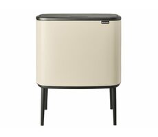 Brabantia Bo Touch Odpadkový kôš na triedený odpad 11 + 23 L béžová / 54 x 68 x 31.5 cm