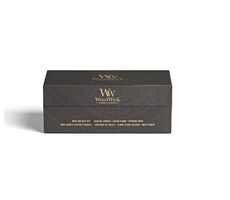 Woodwick darčekový set Evening Onyx, Solar Ylang, Coastal Sunset - váza malá 3 ks / doba horenia: až 30h