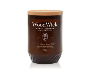 Woodwick ReNew Lavender &amp; Cypress 368 g - sviečka veľká