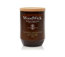 Woodwick ReNew Tomato Leaf &amp; Basil 368g - sviečka veľká / doba horenia: až 130h