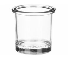 Yankee Candle Pop Tea Light svietnik na votívnu sviečku číra biela / 7 x 7 cm