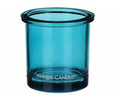 Yankee Candle Tea Light svietnik na votívnu sviečku modrá / 7 x 7 cm
