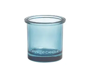Yankee Candle Tea Light svietnik na votívnu sviečku modrá / 7 x 7 cm