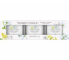 Yankee Candle Midnight Jasmine - Sada votívnych sviečok plnených v skle 3x 37g
