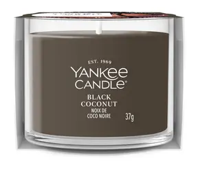 Yankee Candle Black Coconut votívna sviečka plnená v skle 37g / doba horenia: až 10h