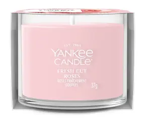 Yankee Candle Fresh Cut Roses votívna sviečka plnená v skle 37g / doba horenia: až 10h