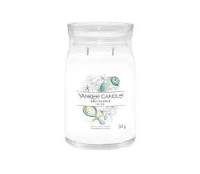 Yankee Candle Signature Baby Powder veľký pohár 567g / doba horenia až: 90h