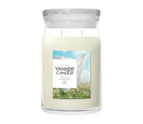 Yankee Candle Signature Clean Cotton veľký pohár 567g / doba horenia až: 90h
