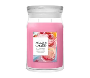 Yankee Candle Signature Iced Berry Lemonade veľký pohár 567g / doba horenia až: 90h