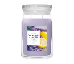 Yankee Candle Signature Lemon Lavender veľký pohár 567g / doba horenia až: 90h