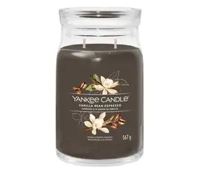 Yankee Candle Signature Vanilla Bean Espresso veľký pohár 567g / doba horenia až: 90h