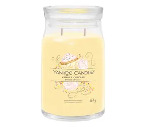 Yankee Candle Signature Vanilla Cupcake veľký pohár 567g / doba horenia až: 90h