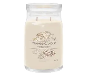 Yankee Candle Signature Warm Cashmere veľký pohár 567g / doba horenia až: 90h