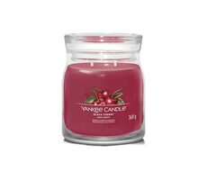 Yankee Candle Signature Black Cherry stredný pohár 368g / doba horenia až: 50 h