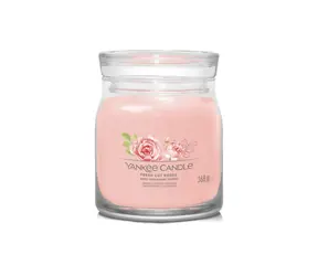 Yankee Candle Signature Fresh Cut Roses stredný pohár 368g