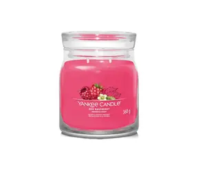 Yankee Candle Signature Red Raspberry stredný pohár 368g