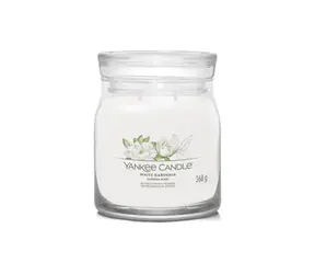 Yankee Candle Signature White Gardenia stredný pohár 368g / doba horenia až: 50 h