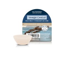 Yankee Candle Amber &amp; Sandalwood vonný vosk do aromalampy 22g / doba horenia až: 8 h