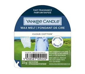 Yankee Candle Clean Cotton voňavý vosk do aromalampy 22g / doba horenia až: 8 h