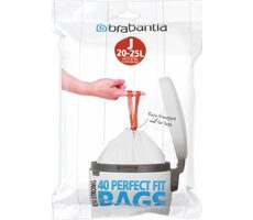 Brabantia PerfectFit Type J Vrecká do odpadkového koša 20-25 L / zaťahovacie / 40 sáčkov