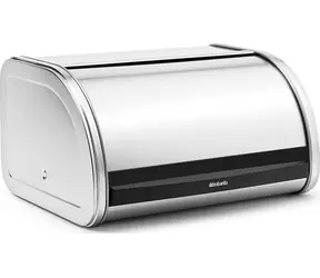 Brabantia Roll Top Chlebník stredná strieborná / nehrdzavejúca oceľ / 11 L / 31.5 x 17.3 x 26 cm