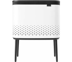 Brabantia Bo kôš na bielizeň 60 L biela / 67 x 32 x 54 cm