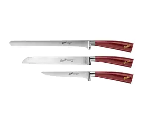 Berkel Elegance Sada nožov na šunku červená / 3 ks 