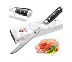 KozyGear KG 18052 Premier Vykosťovací nôž čierna / dĺžka čepele 15 cm / 67 vrstvová oceľ