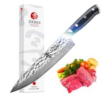 KozyGear KG 18054 Premier Kuchársky nôž čierna / dĺžka čepele 20 cm / 67 vrstvová oceľ