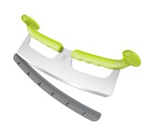 KozyGear KG 18051 Krájač na pizzu strieborno-zelená / nerezová oceľ 