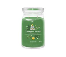 Yankee Candle Signature Shimmering Christmas Tree 567g - sviečka veľká 2 knôty