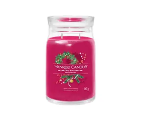 Yankee Candle Signature Sparkling Winterberry 567g - sviečka veľká 2 knôty / doba horenia: až 90h