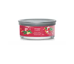 Yankee Candle Signature Holiday Cheer Tumbler 340g - sviečka 5 knôtov / doba horenia: až 28h