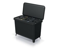 Prosperplast SYSTEMA 3 x 10 l čierna / Odpadkový kôš 