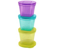 NUK Dózičky na detské pochúťky / 6ks / 2x65 ml / 2x75 ml / 2x85 ml 