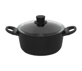 BALLARINI Avola 1006219 Hrniec so sklenenou pokrievkou 24 cm / 4.8 l / kovaný hliník 