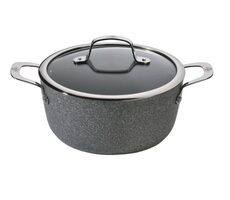 BALLARINI Salina 1005132 Hrniec so sklenenou pokrievkou 16 cm / 1.4 l / kovaný hliník 