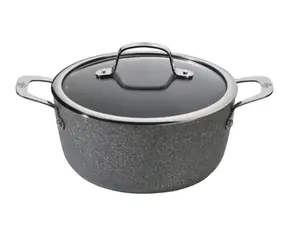 BALLARINI Salina 1005131 Hrniec so sklenenou pokrievkou 20 cm / 2.7 l / kovaný hliník 