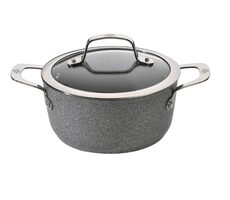 BALLARINI Salina 1005133 Hrniec so sklenenou pokrievkou 24 cm / 4.7 l / kovaný hliník 