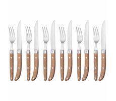 WMF Ranch Sada steakových príborov 12 ks / Nerezová oceľ / 6x vidlička / 6x nôž