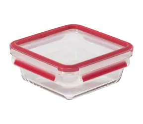 Emsa Clip&Close Sklenená krabička na potraviny 0.8 l (600747) červená / dopredaj