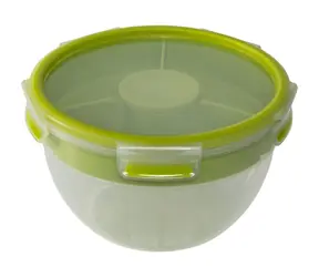 Emsa Clip&amp;Go Šalátová dóza 2.6 l zelená 