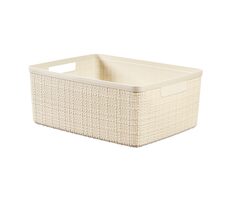 Curver Jute Úložný košík 12 l béžový / 36 x 28 x 15 cm